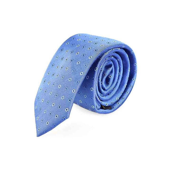 KRAWATTE FLORAL HELLBLAU