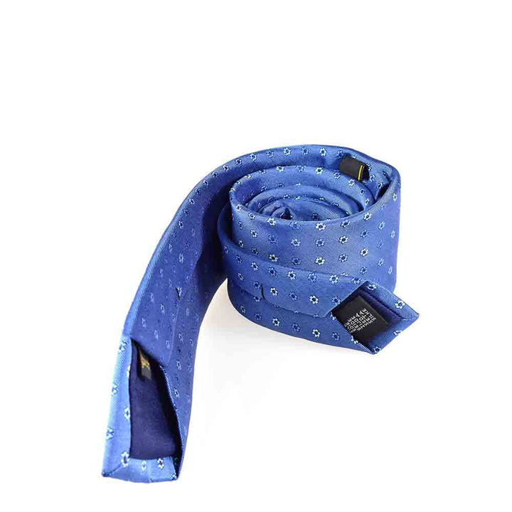 KRAWATTE FLORAL HELLBLAU