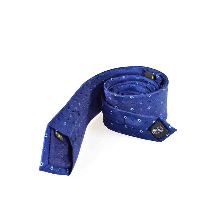 KRAWATTE FLORAL ROYALBLAU