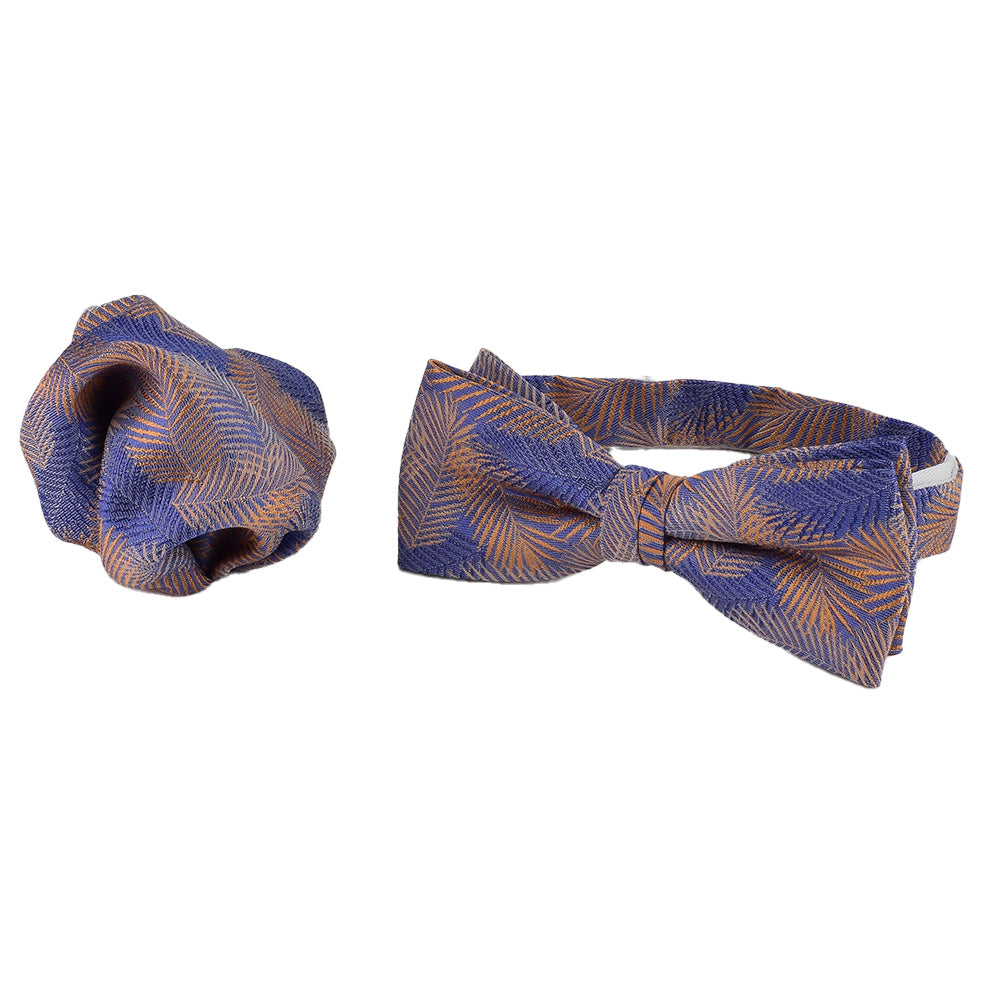 Schleife mit Einstecktuch in blau