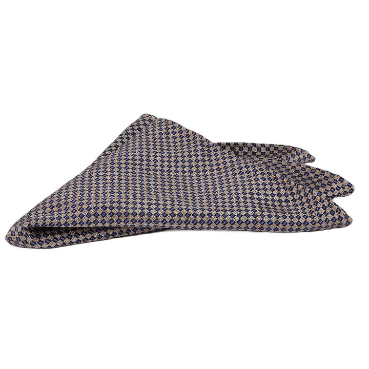 Herren Schleife mit Einstecktuch in cognac