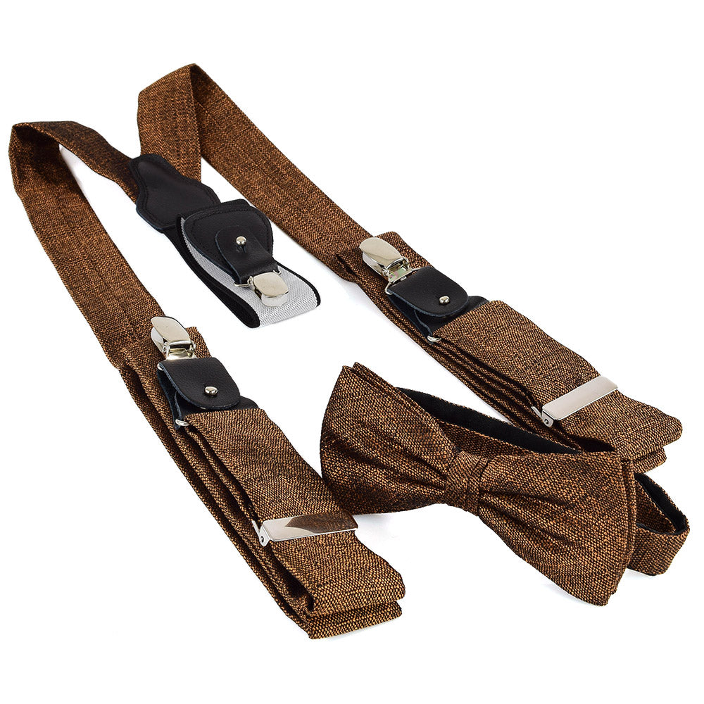 HOSENTRÄGER BALI MIT SCHLEIFE COGNAC