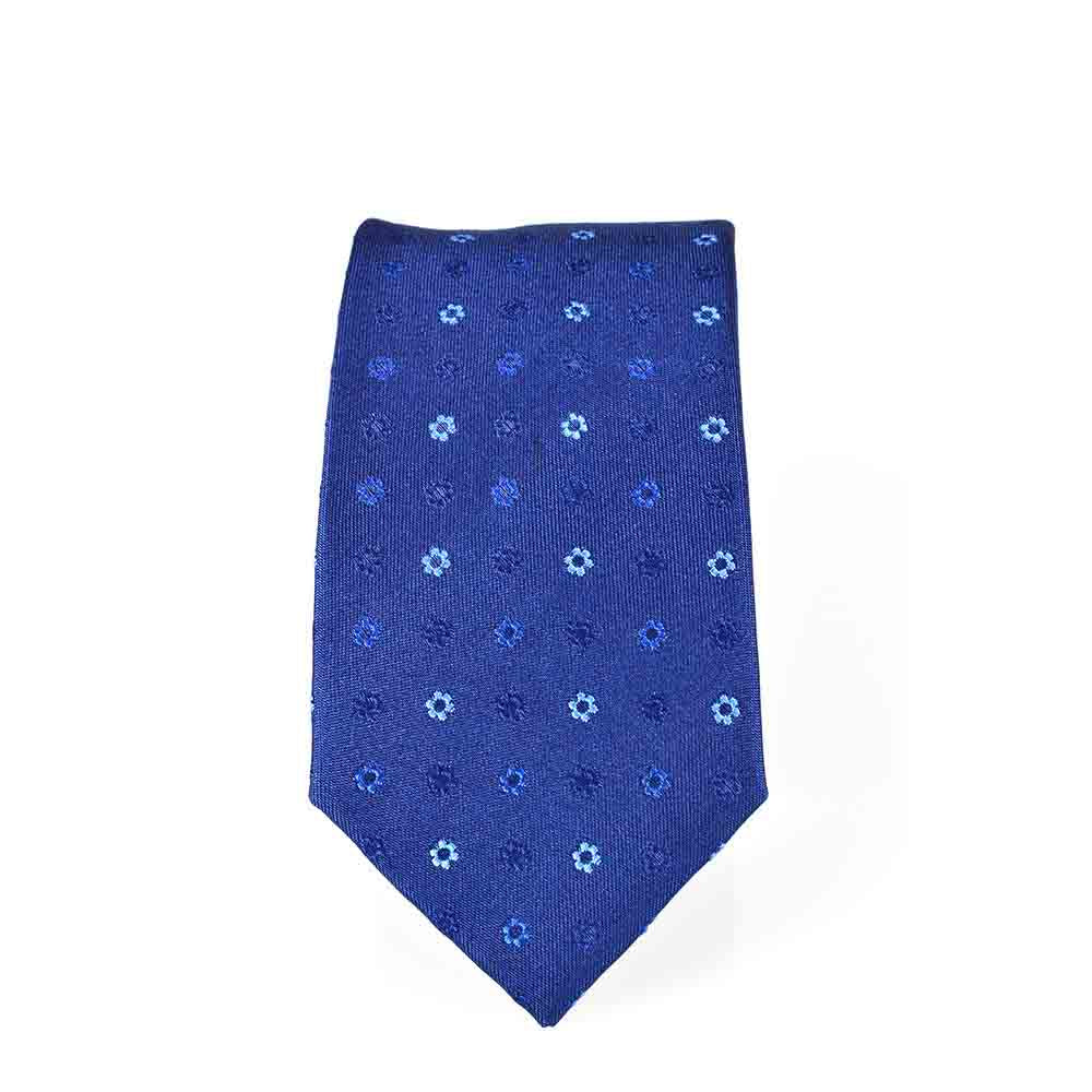 KRAWATTE FLORAL ROYALBLAU