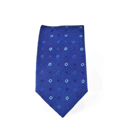 KRAWATTE FLORAL ROYALBLAU