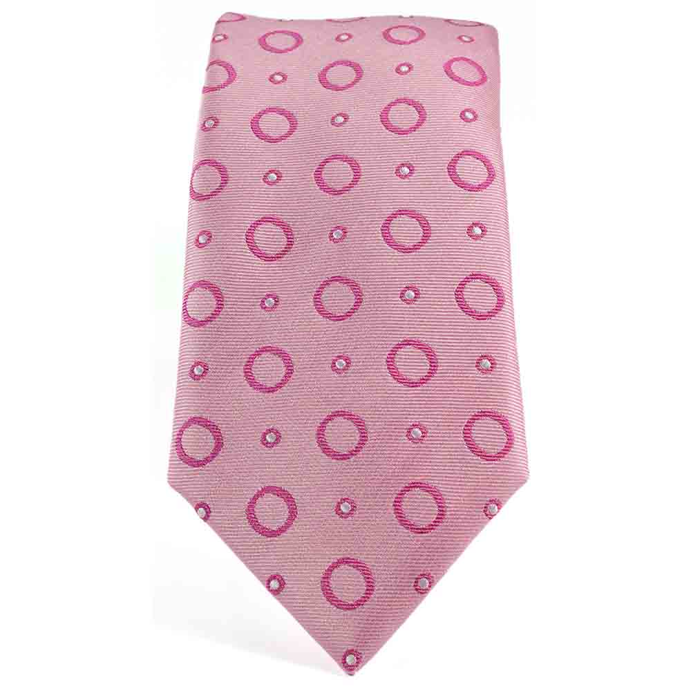 KRAWATTE CIRCLE ROSA