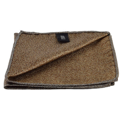 Elegante Krawatte mit Einstecktuch in braun