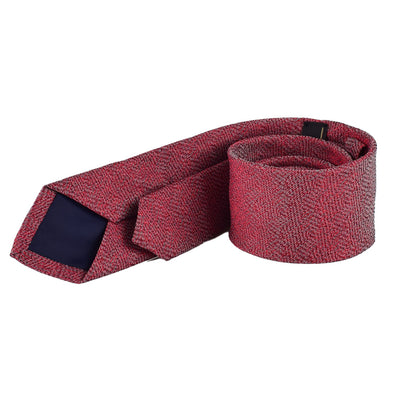Elegante Krawatte mit Einstecktuch in rot