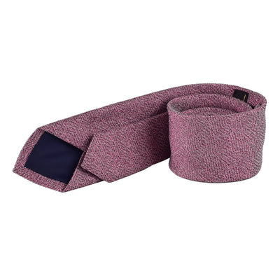 Elegante Krawatte mit Einstecktuch in rosa