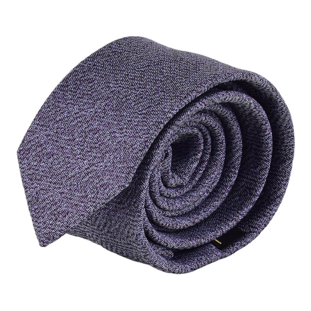 Elegante Krawatte mit Einstecktuch in flieder