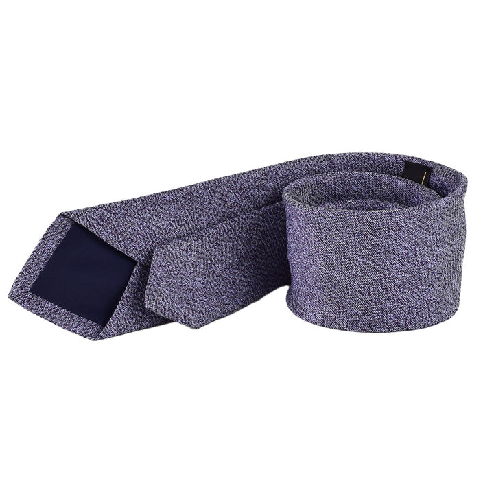 Elegante Krawatte mit Einstecktuch in flieder