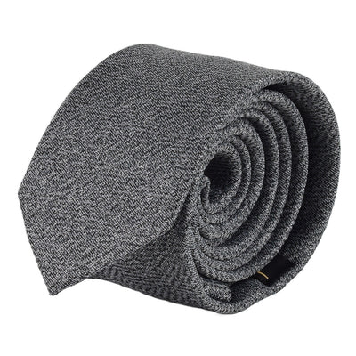 Elegante Krawatte mit Einstecktuch in grau