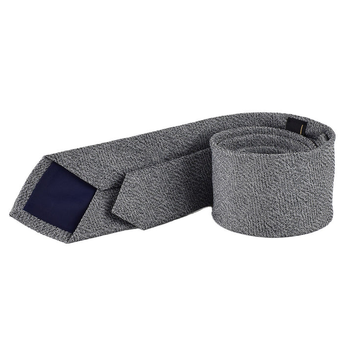 Elegante Krawatte mit Einstecktuch in grau