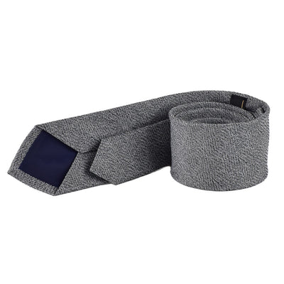 Elegante Krawatte mit Einstecktuch in grau