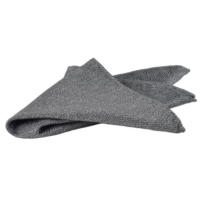 Elegante Krawatte mit Einstecktuch in grau