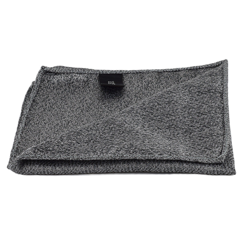 Elegante Krawatte mit Einstecktuch in grau