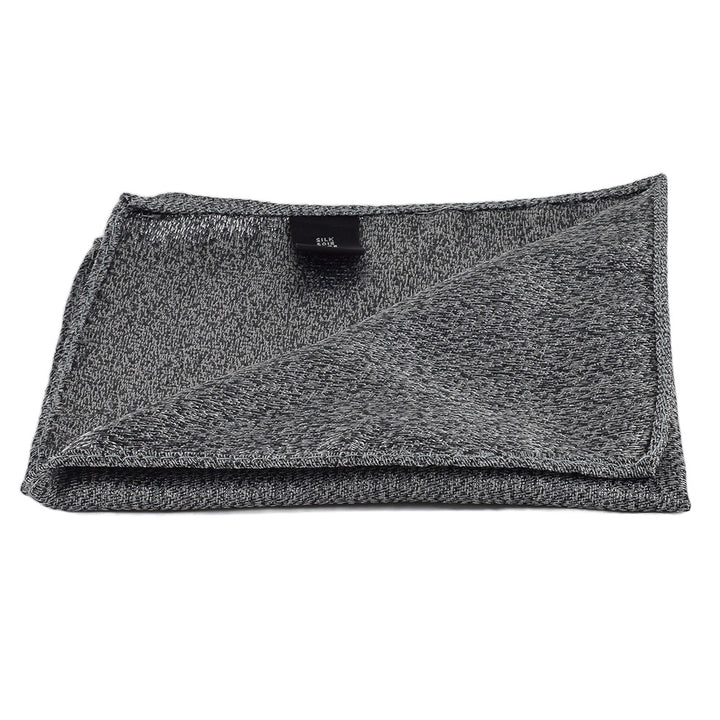 Elegante Krawatte mit Einstecktuch in grau